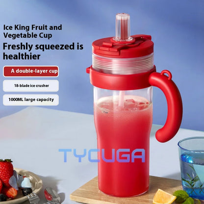 Juceos 2025 Smart Dual-Lid Portable Juicer – Long-Lasting Wireless Blender