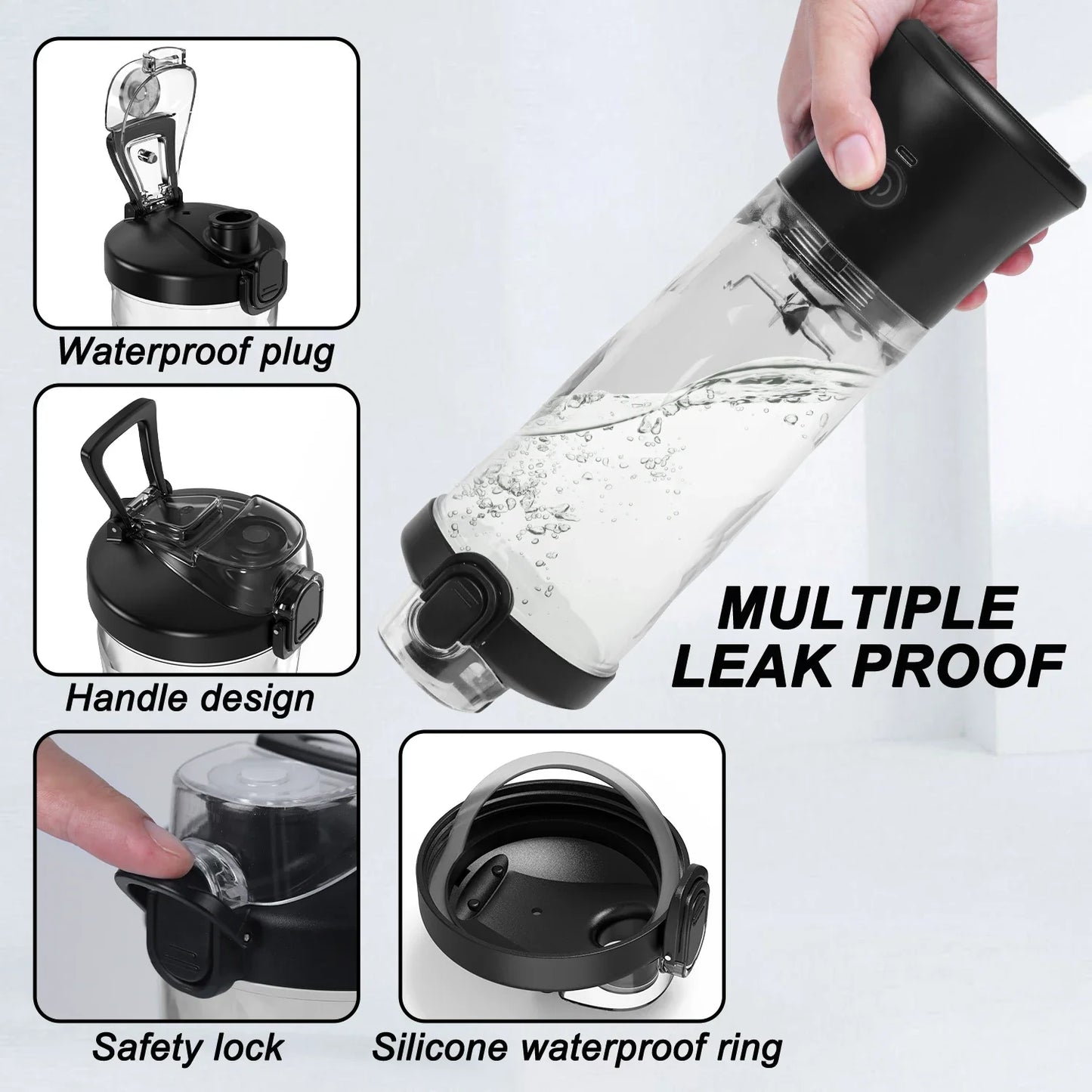 Juceos 600ml Portable Electric Blender – 150W 4000mAh Smoothie Maker