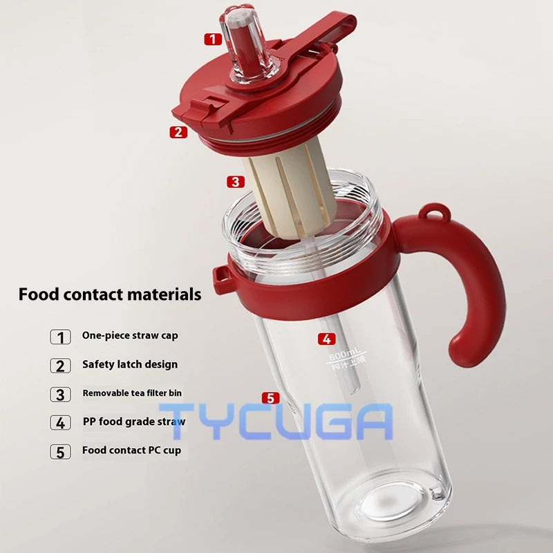 Juceos 2025 Smart Dual-Lid Portable Juicer – Long-Lasting Wireless Blender