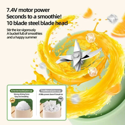 Juceos X2 Wireless Portable Juicing Bucket – 10-Blade Sports Blender