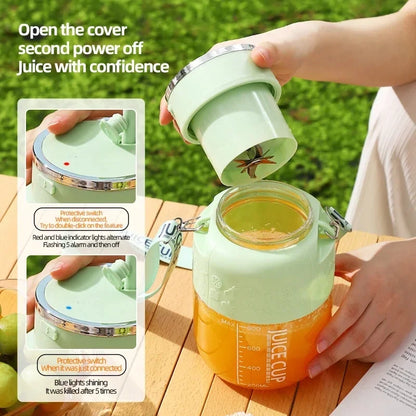 Juceos X2 Wireless Portable Juicing Bucket – 10-Blade Sports Blender